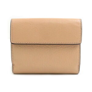 Chloe wallet leather beige bi fold pink
